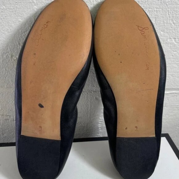 Sam Edelman Felicia Black Leather Ballet Flats Slip On Shoes Women's 9 US/39 EU - Picture 10 of 10